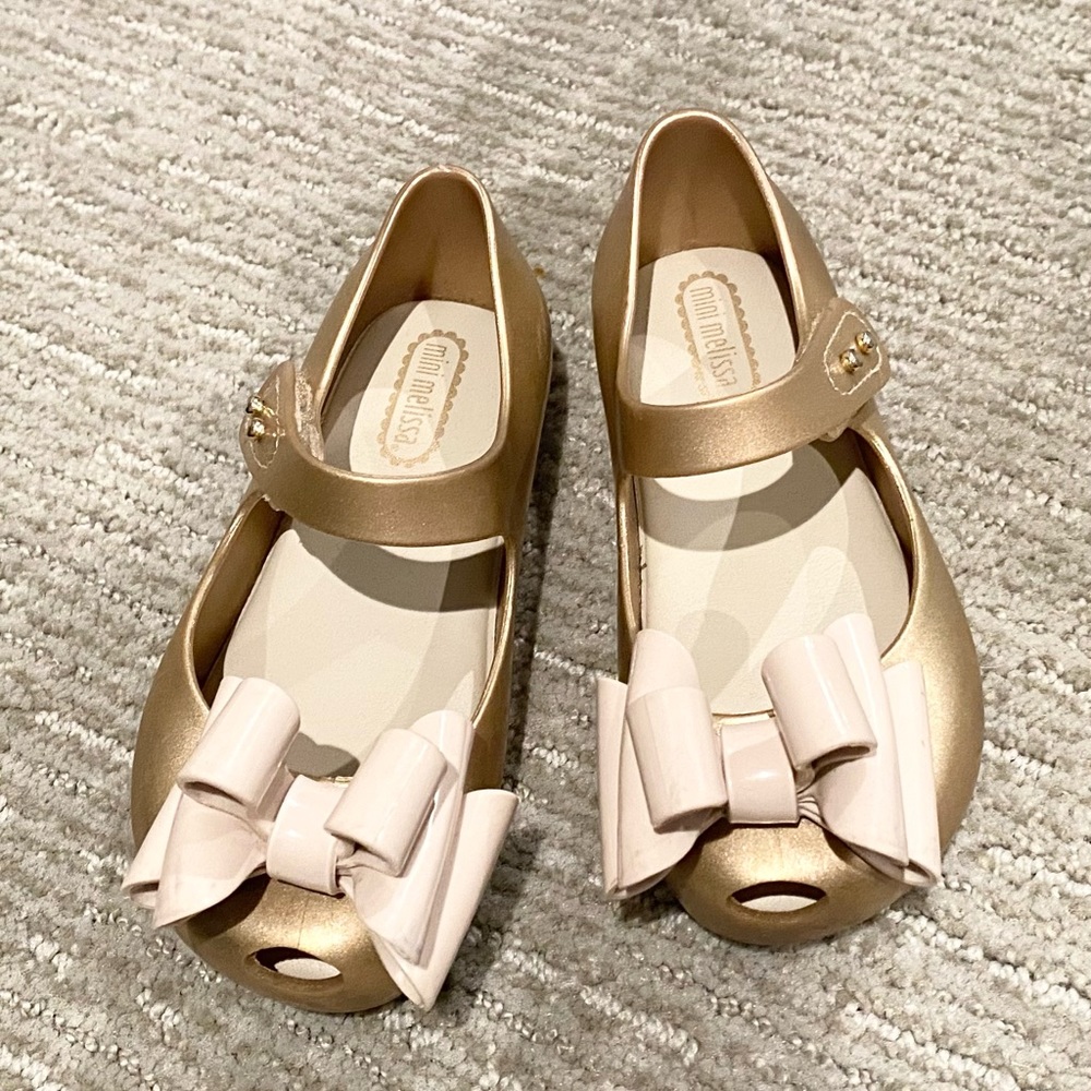 Mini Melissa jelly flats shoes - toddler size 8